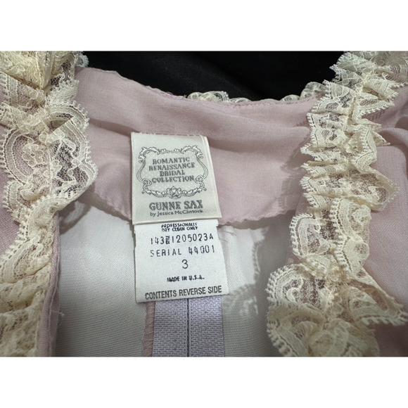 Vtg Gunne Sax Jessica McClintock Romantic Renaissance Bridesmaid Dress Sz 3 - Picture 12 of 13